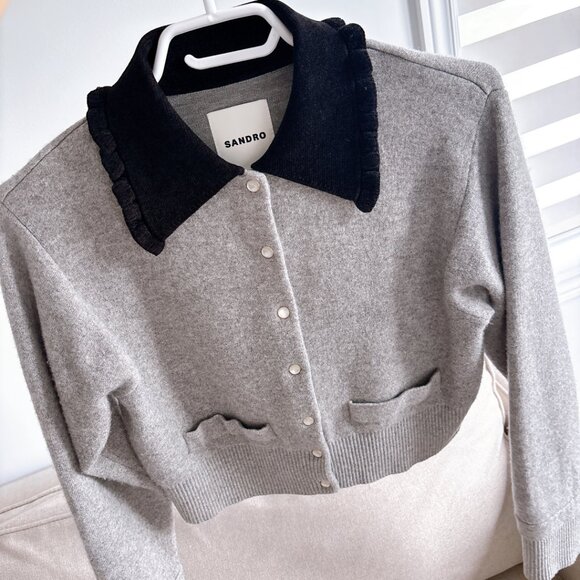 99% NEW SANDRO SIZE 1 SWEATER - Picture 6 of 6